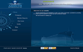 Portfolio Watergate - Κατασκευή Ιστοσελίδων azimuthshipbroking.com